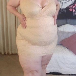Forever 21 knit dress in 3x, nude color